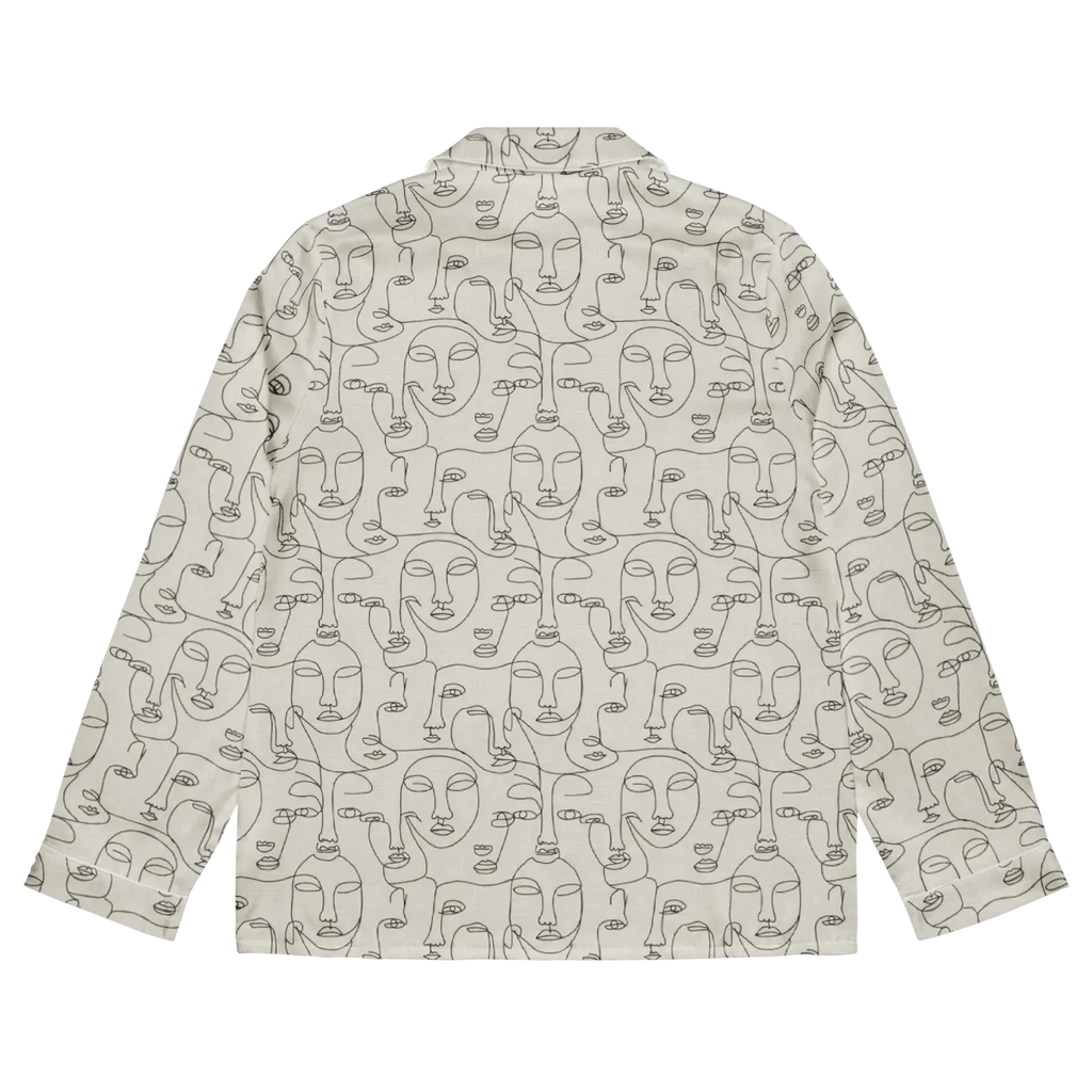 Personalized Long Sleeve Pajama - Abstract Faces - DipaliZ
