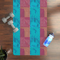 Geometric Rubber Yoga Mat - Microfiber Suede - Dipaliz