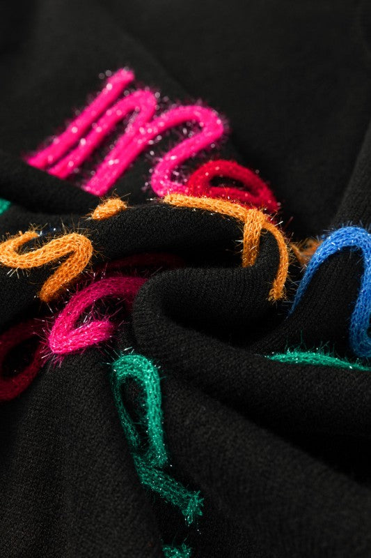 Christmas Merry & Bright Tinsel Sweater