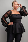 Adriana Peplum Top
