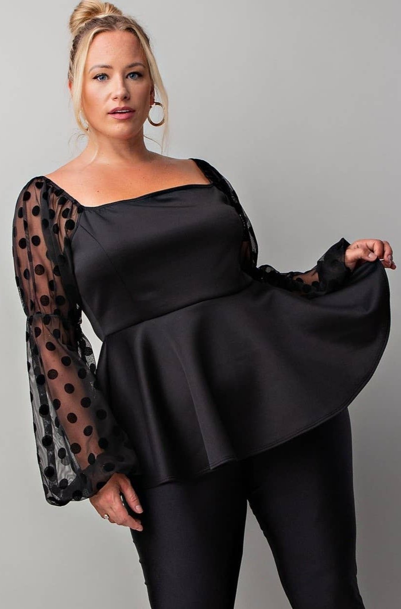 Adriana Peplum Top