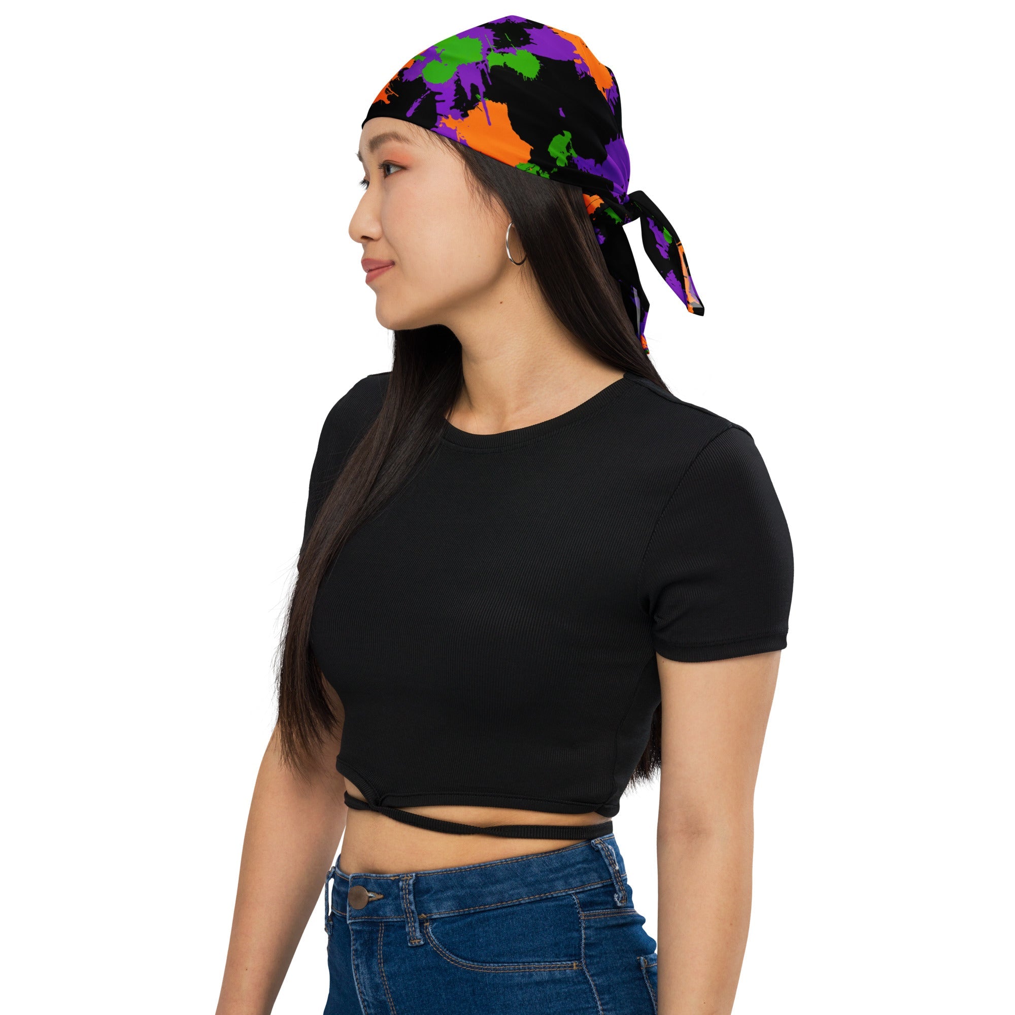 Witch's Paint Splatter Rave Bandana