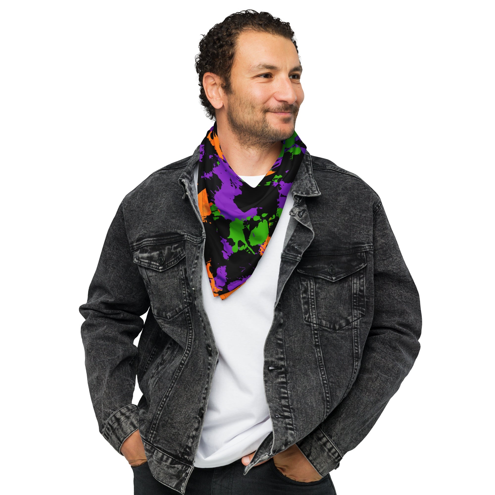 Witch's Paint Splatter Rave Bandana