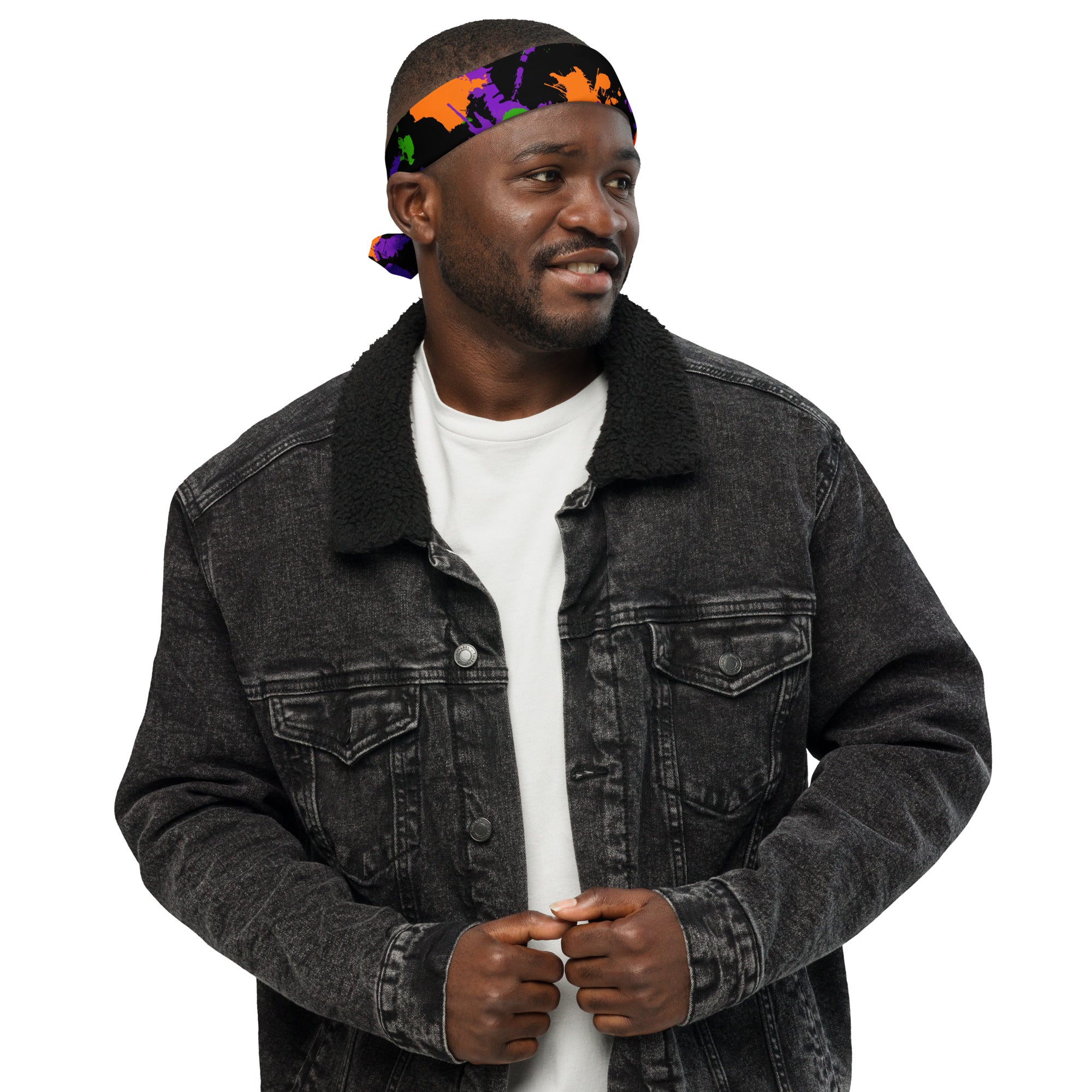 Witch's Paint Splatter Rave Bandana
