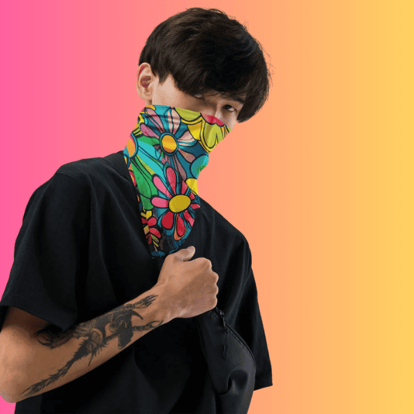 Vibrant Hippie Festival Bandana for Raves & Dance Parties