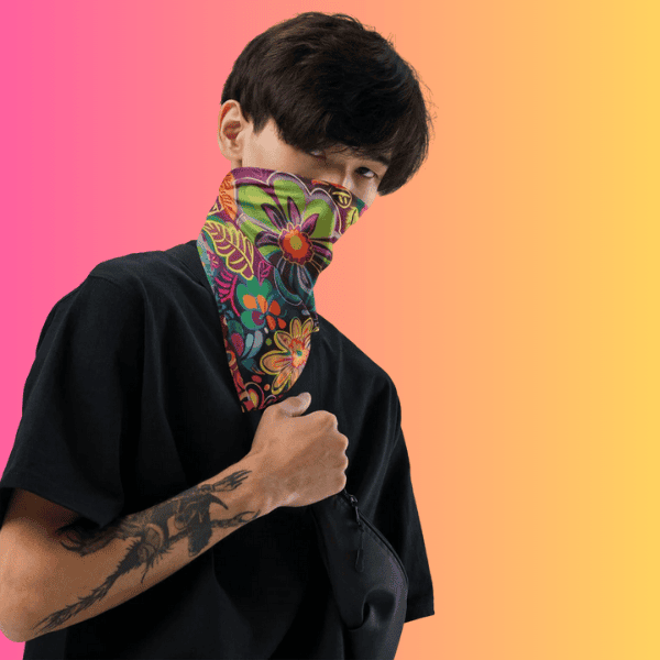 Vibrant Hippie Festival Bandana - Elevate Your Festival Style