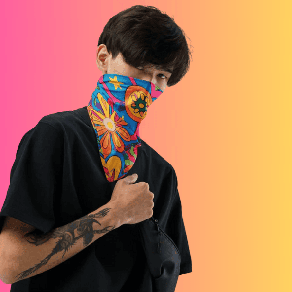 Playful Hippie Bandana - Essential Rave Accessory for Festivals