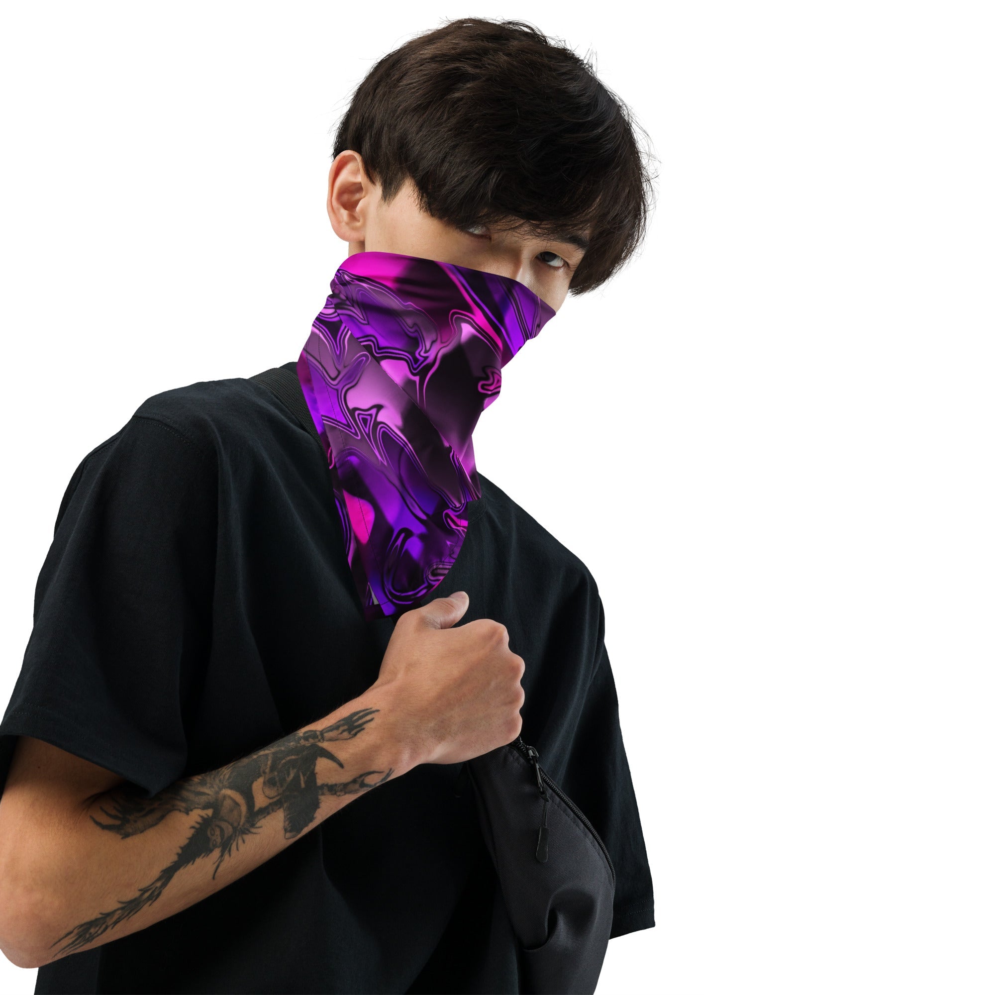 Pink and Purple Chromatic Melt Rave Bandana