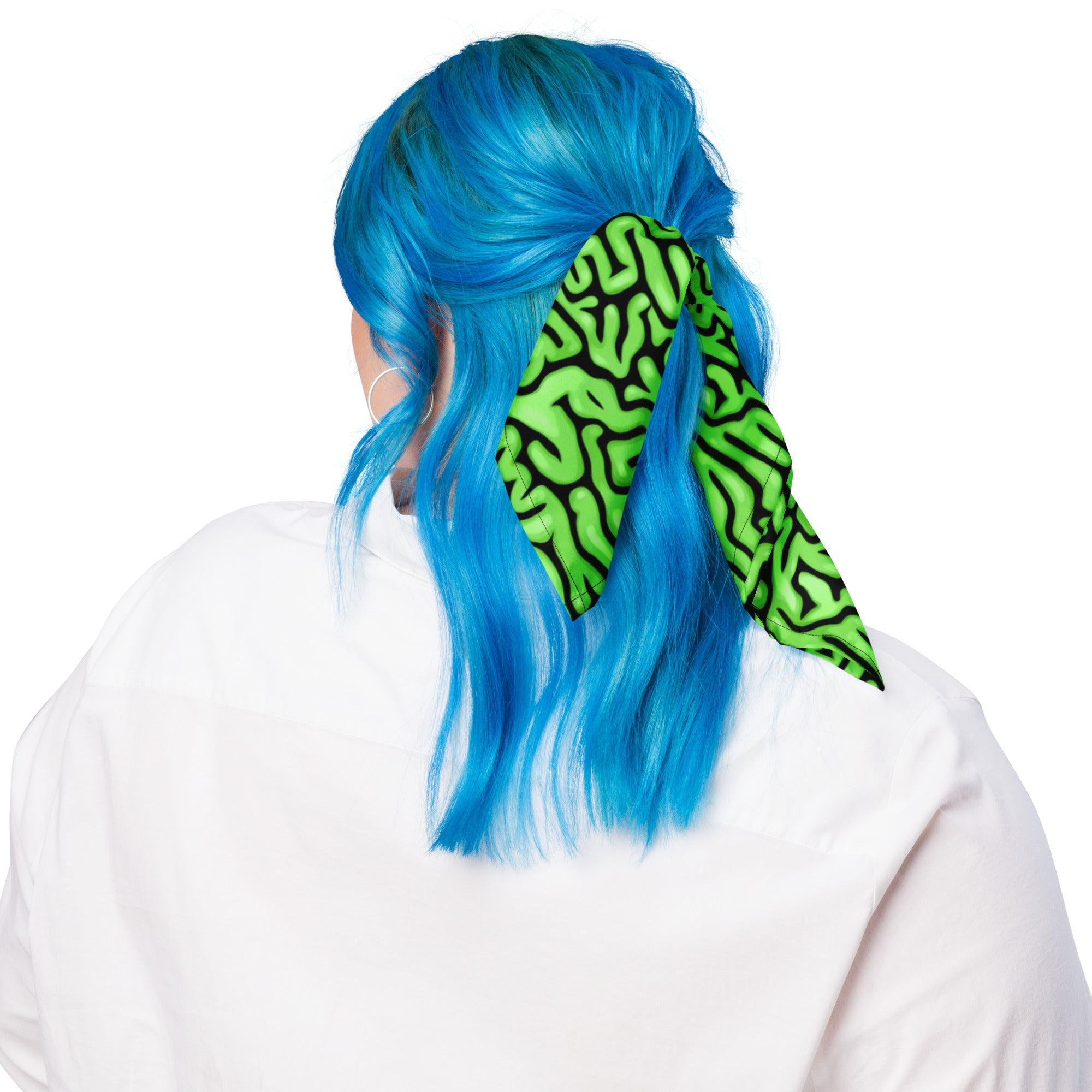 Halloween Green Brains Rave Bandana