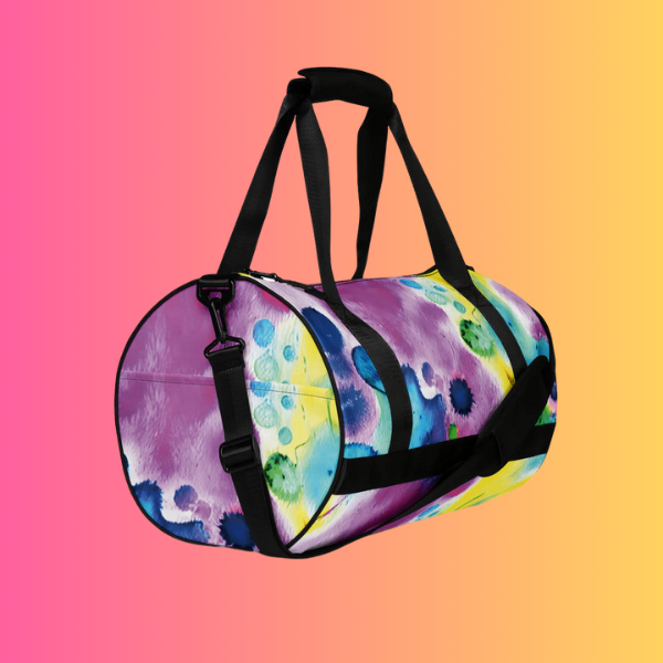 Vibrant Alcohol Ink Festival Travel Bag