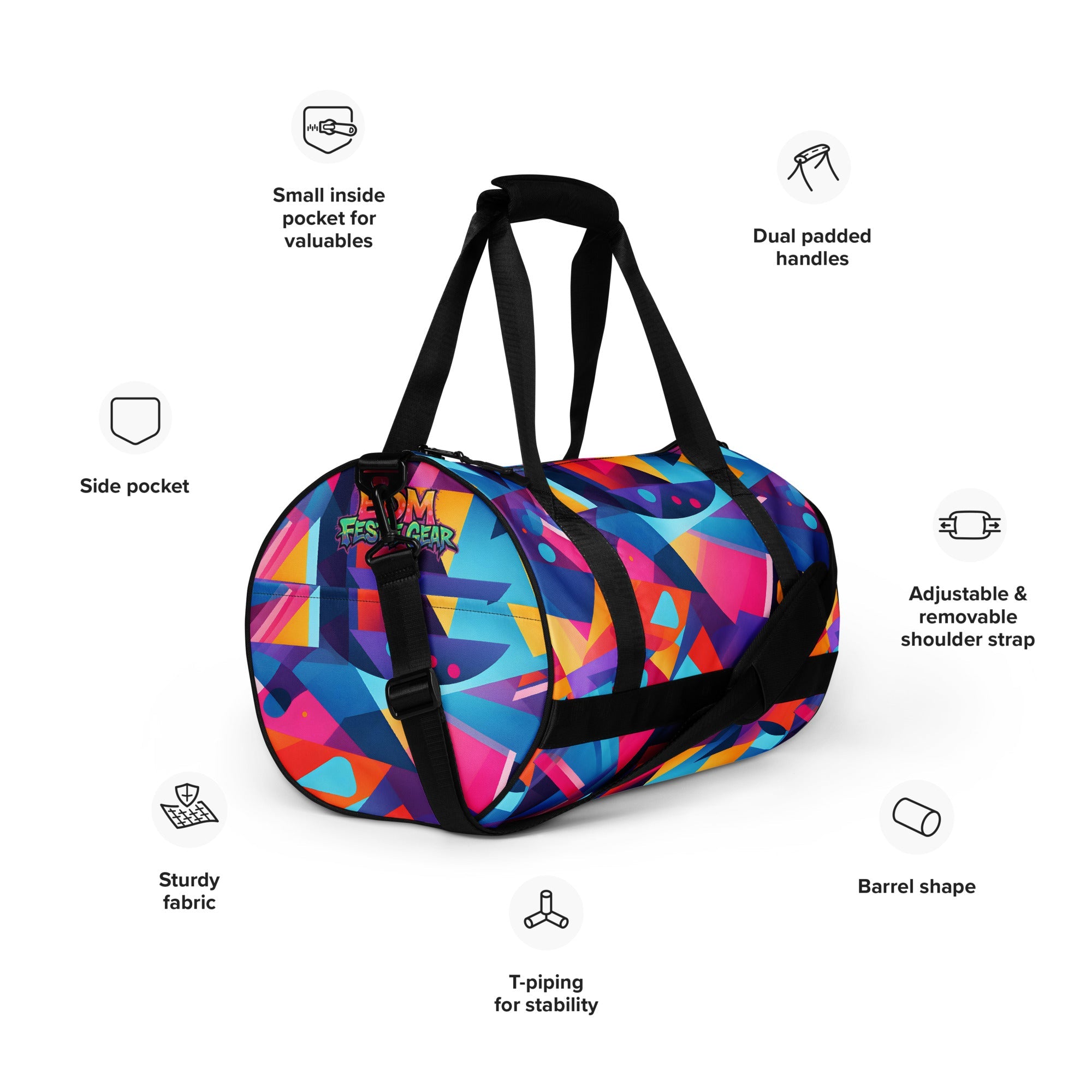 Diffraction Travel bag For EDM Rave Festival Outfit Clothing