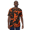Black and Orange Spooky Paint Splatter Graffiti T-Shirt