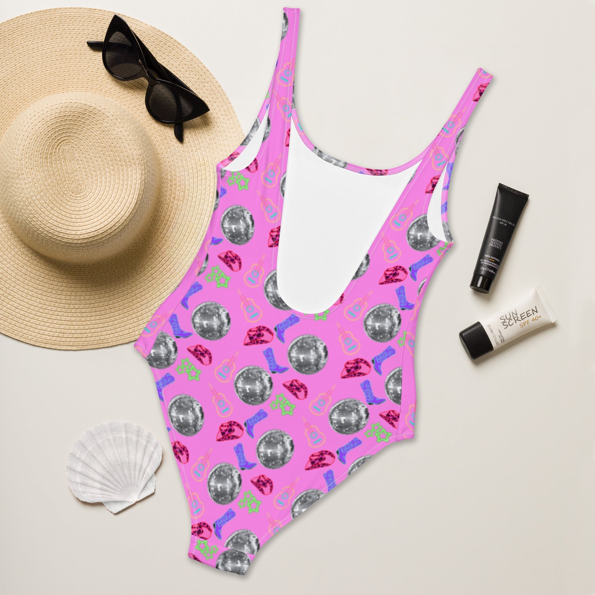 Disco Cowgirl One-Piece Swimsuit