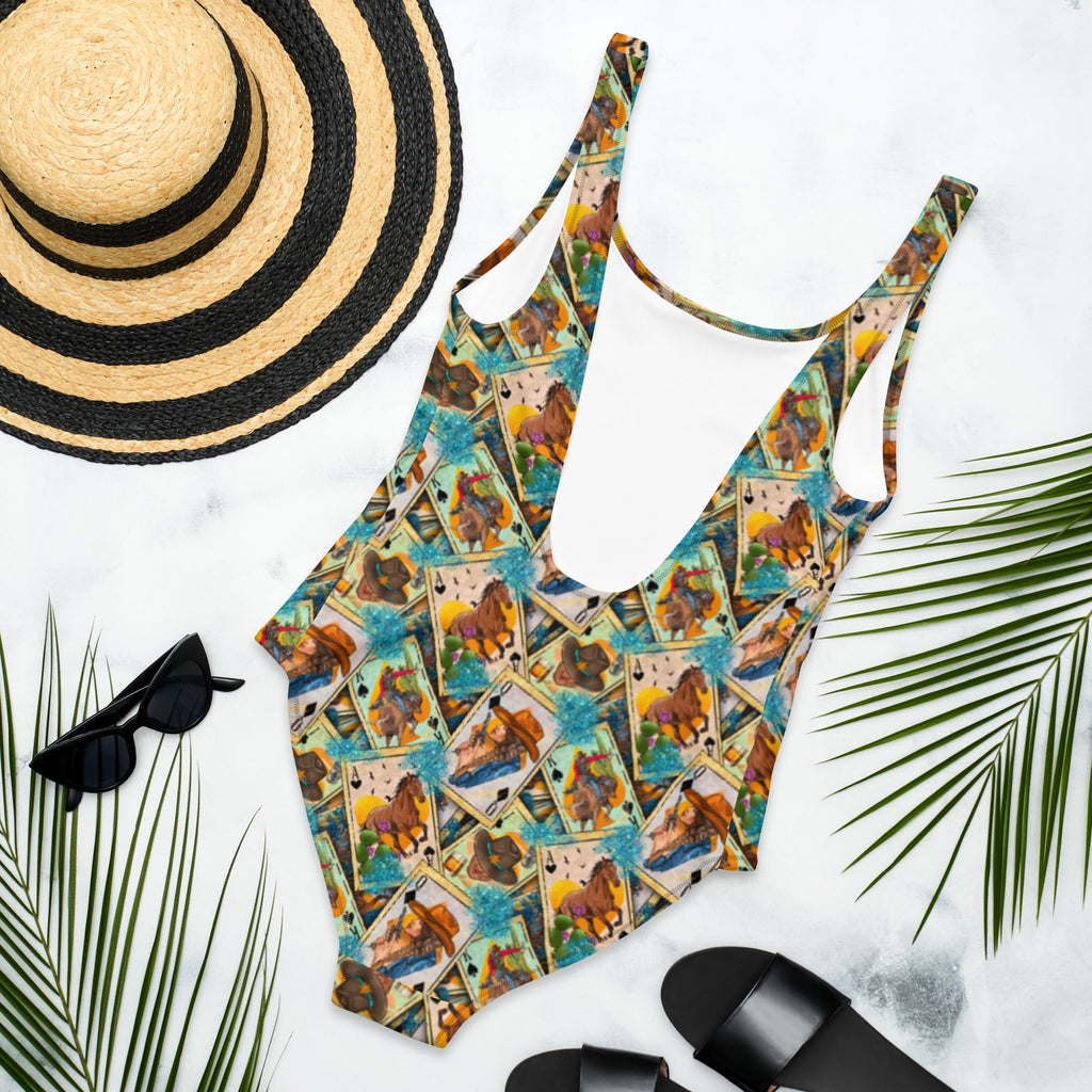 Feelin' Lucky Cowgirl One-Piece Swimsuit