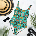 Turquoise Aztec One-Piece Swimsuit