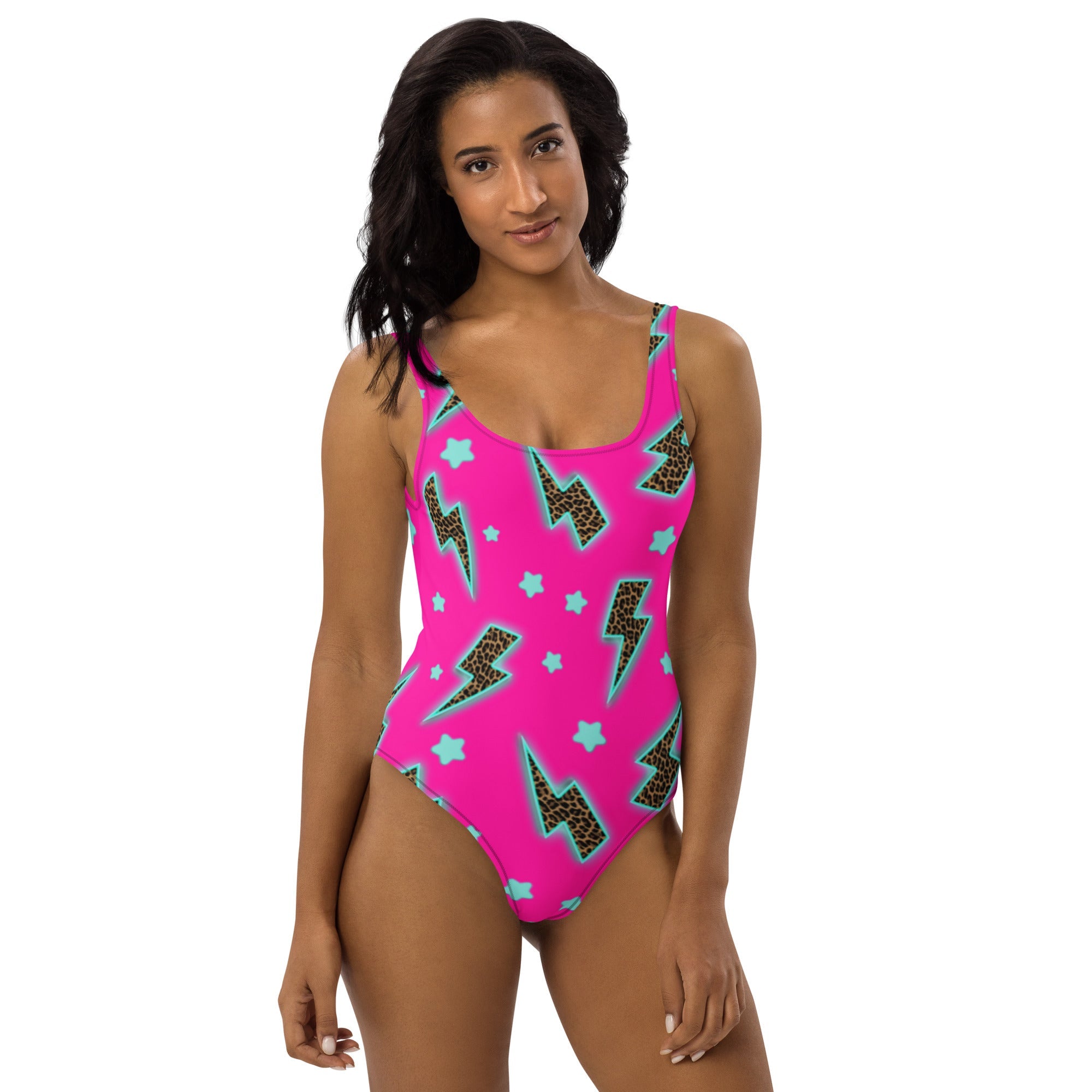 Leopard Lightning One-Piece Swimsuit