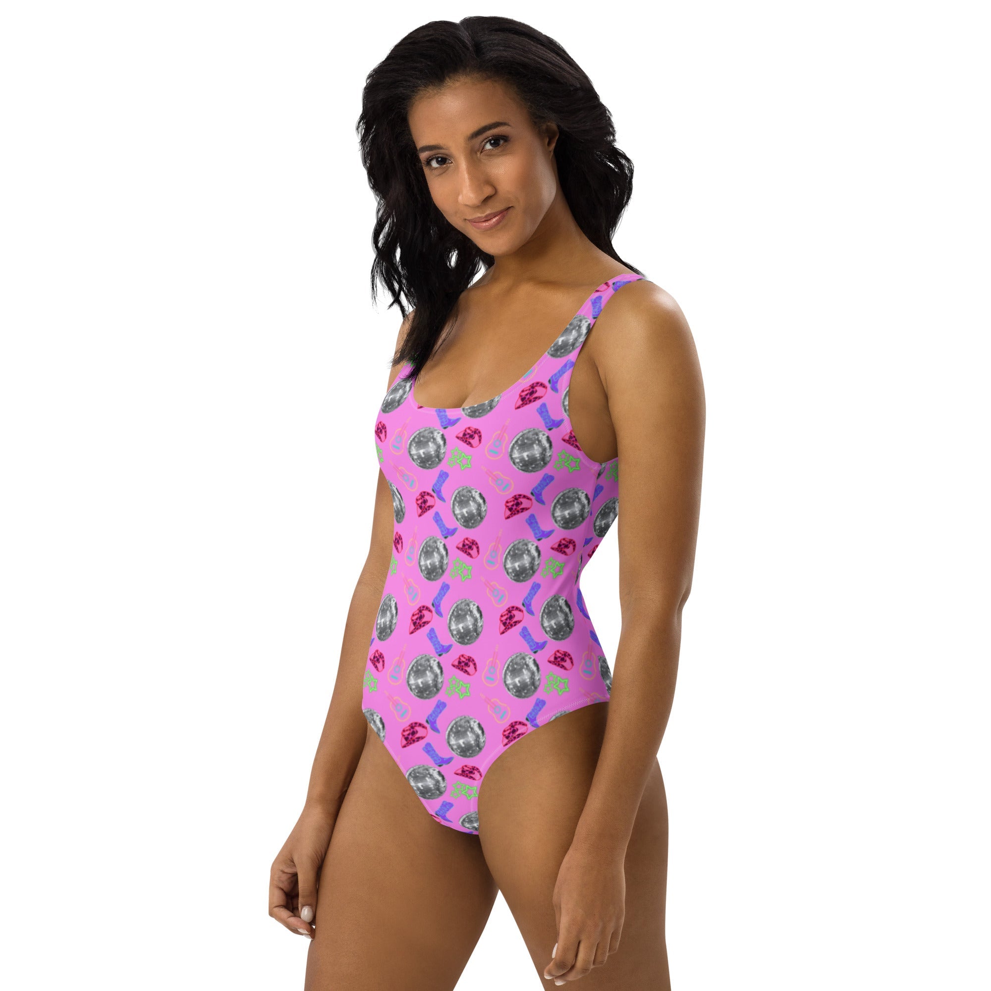 Disco Cowgirl One-Piece Swimsuit