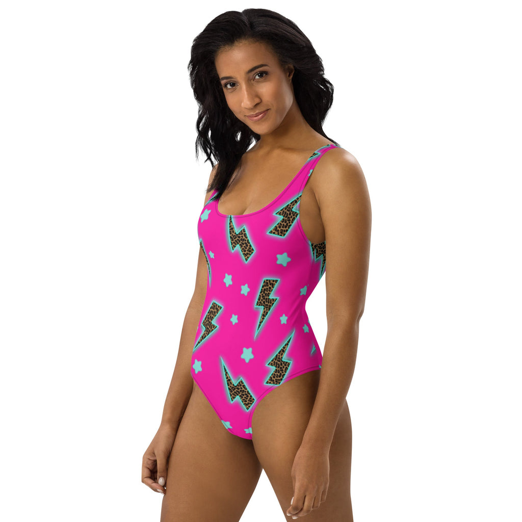 Leopard Lightning One-Piece Swimsuit