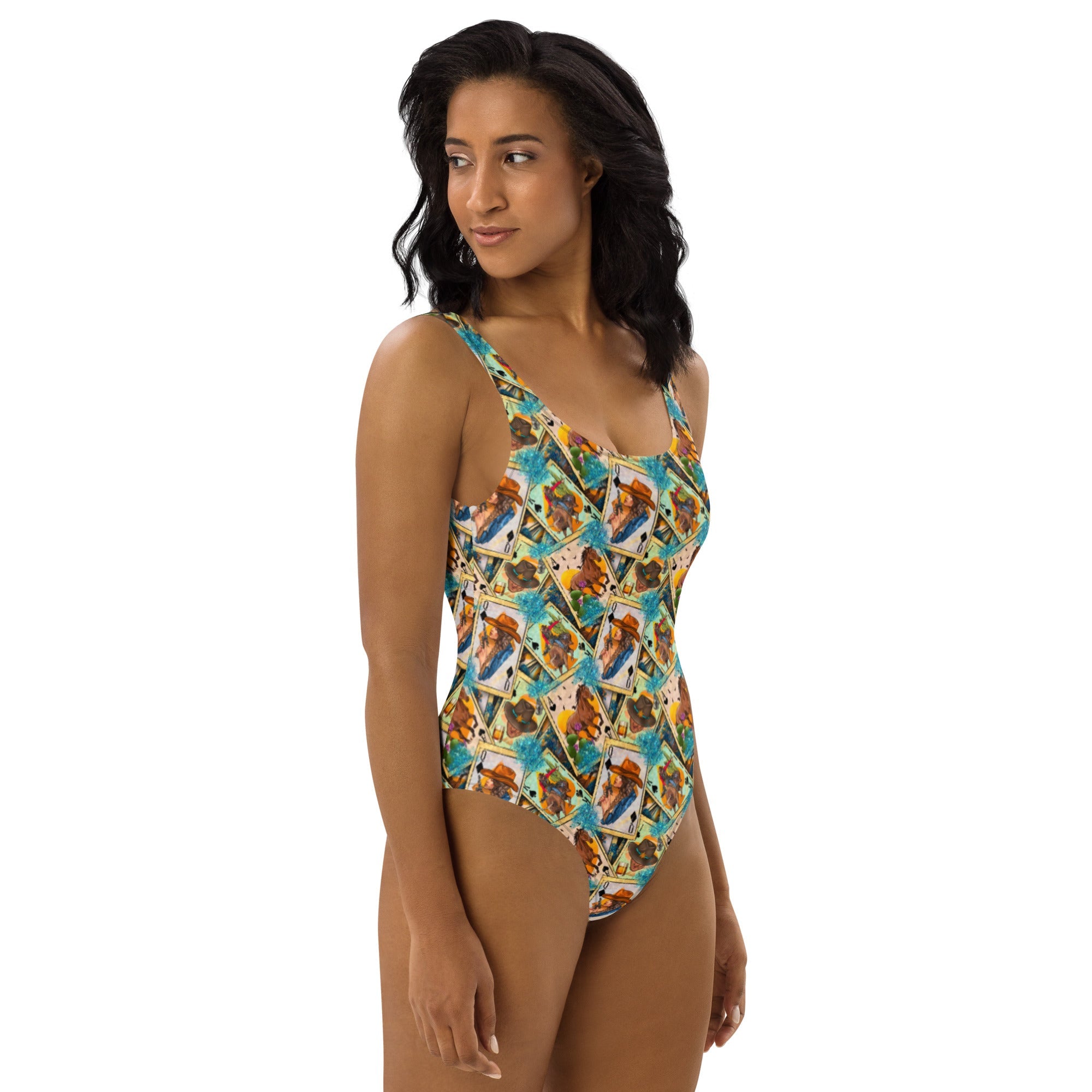 Feelin' Lucky Cowgirl One-Piece Swimsuit