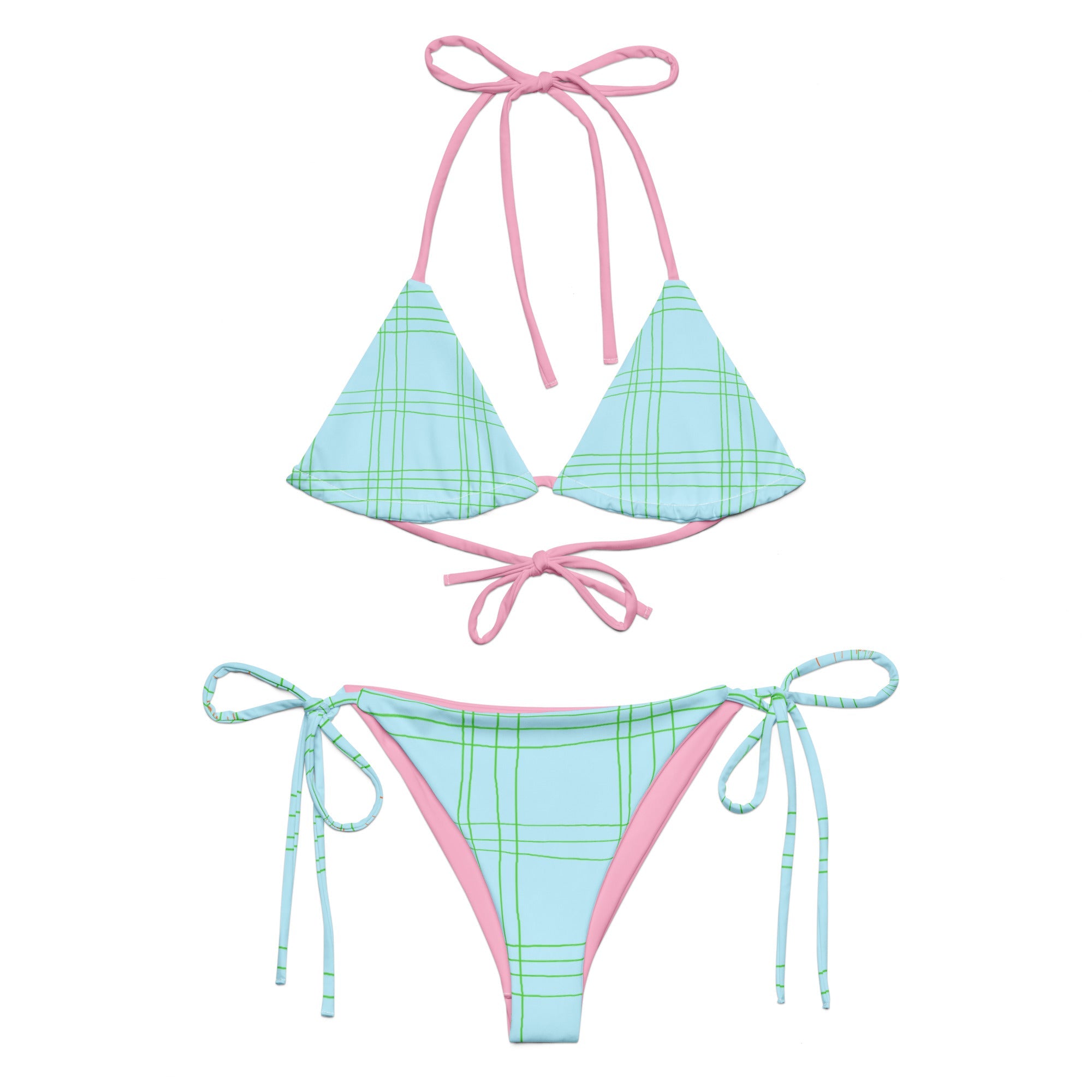 Barbara Bikini Set — Coastal Plaid