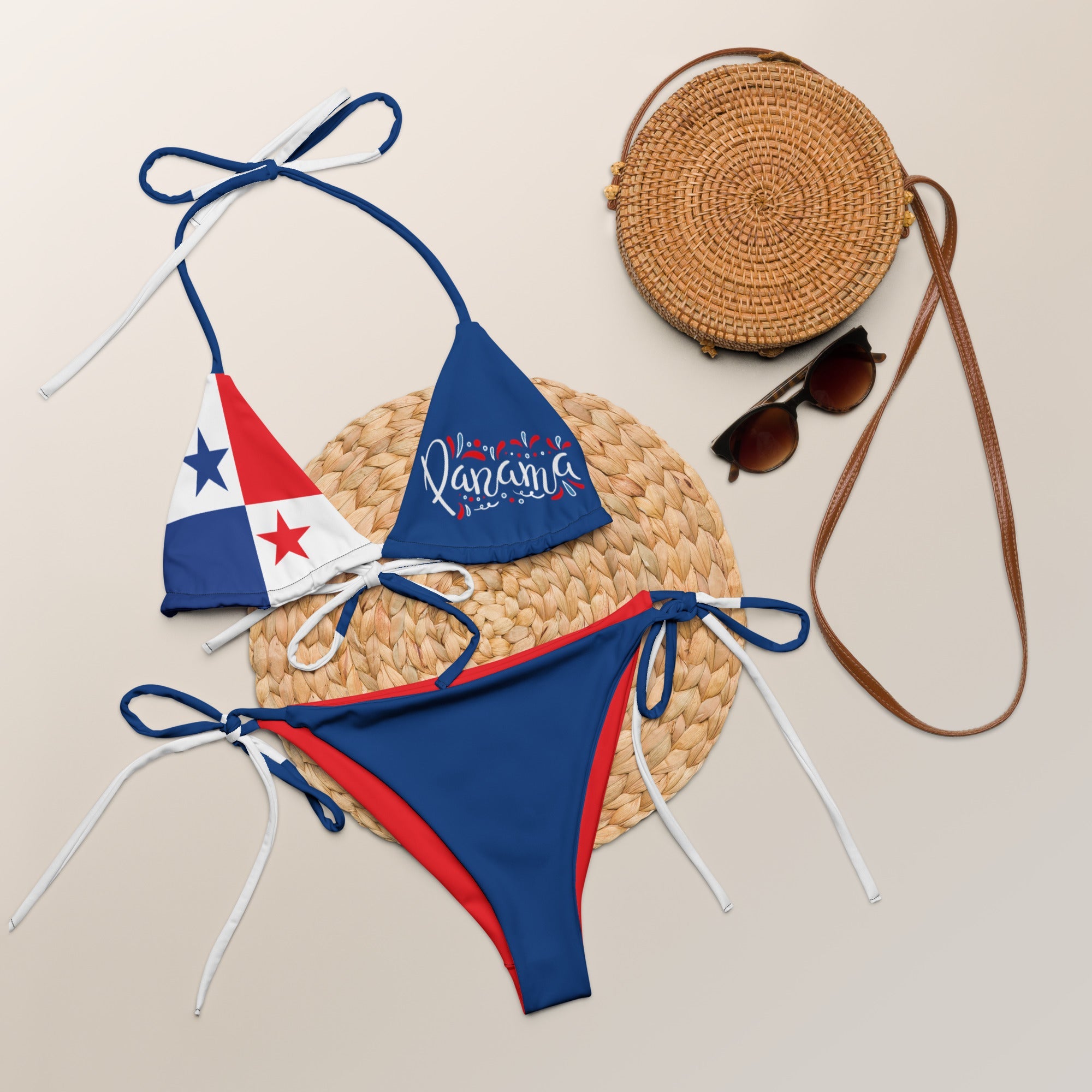 Panama Flag String Bikini