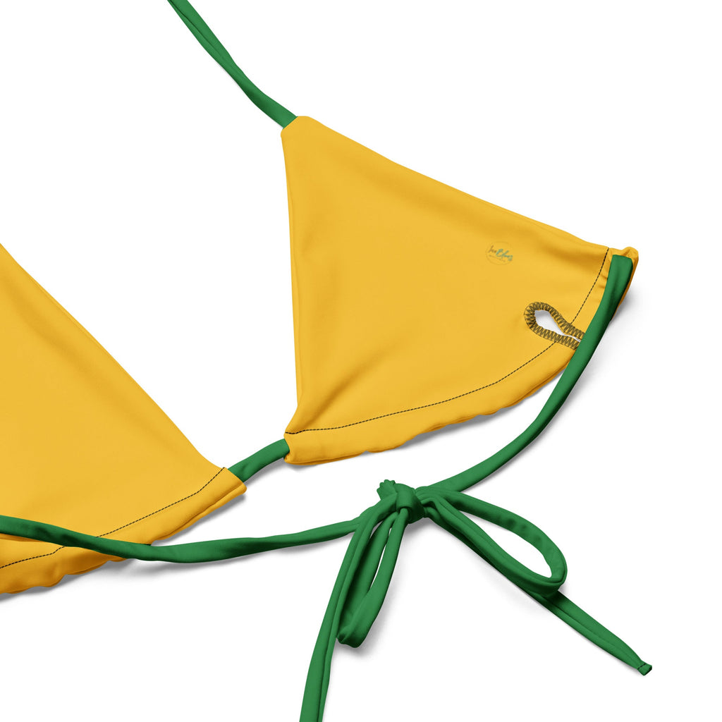 Jamaica Flag All Over Print Recycled String Bikini