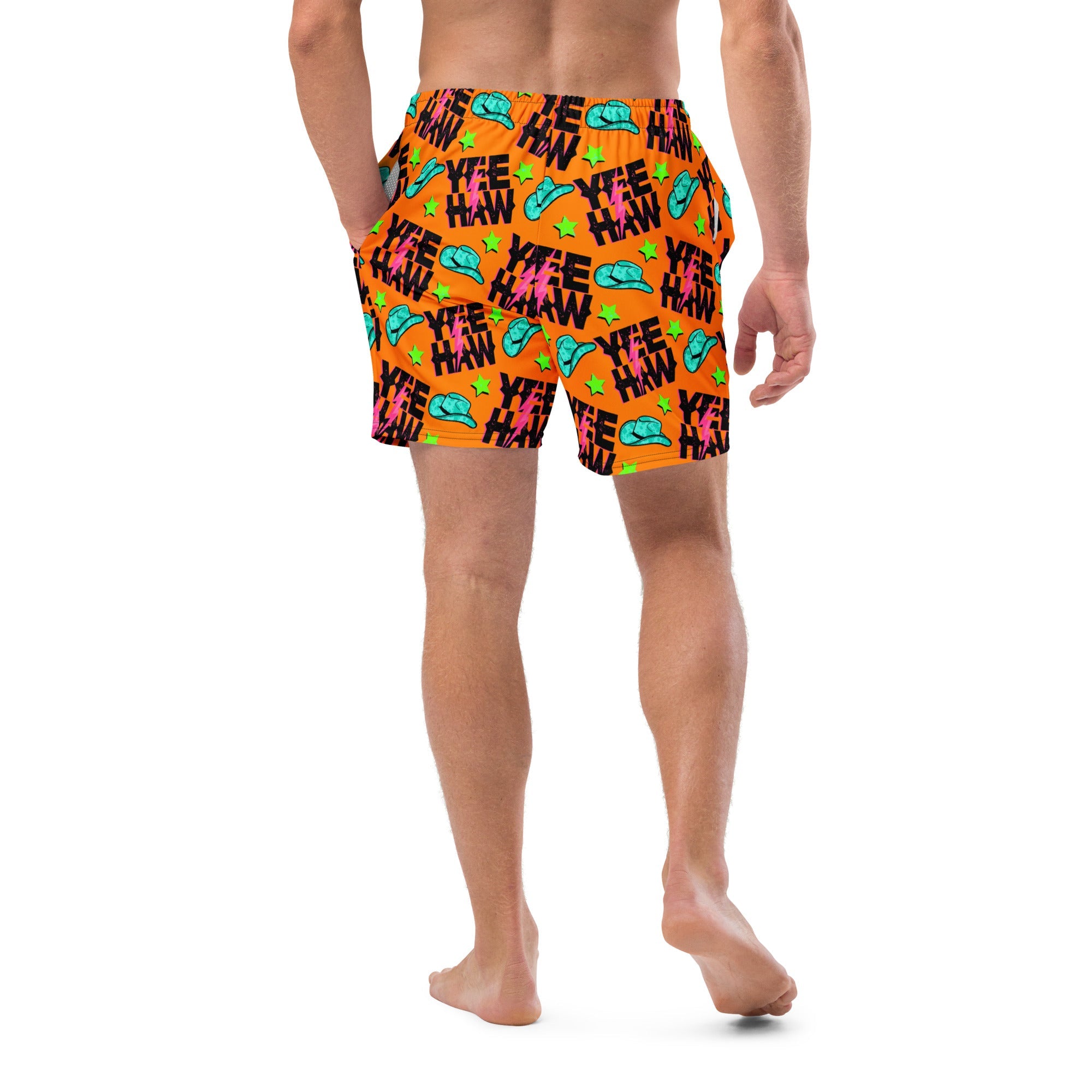 Orange Men's Swim Trunks