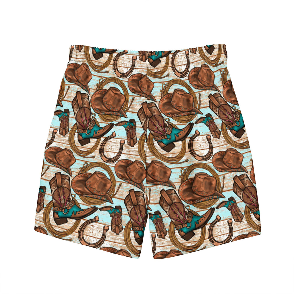 Cowboy Up Men's Swim Trunks
