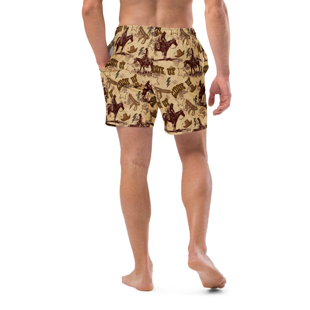 Vintage Western Men's Swim Trunks