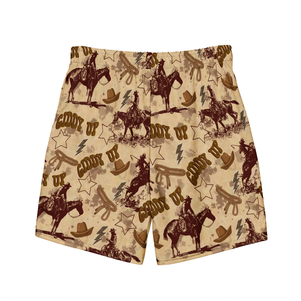 Vintage Western Men's Swim Trunks