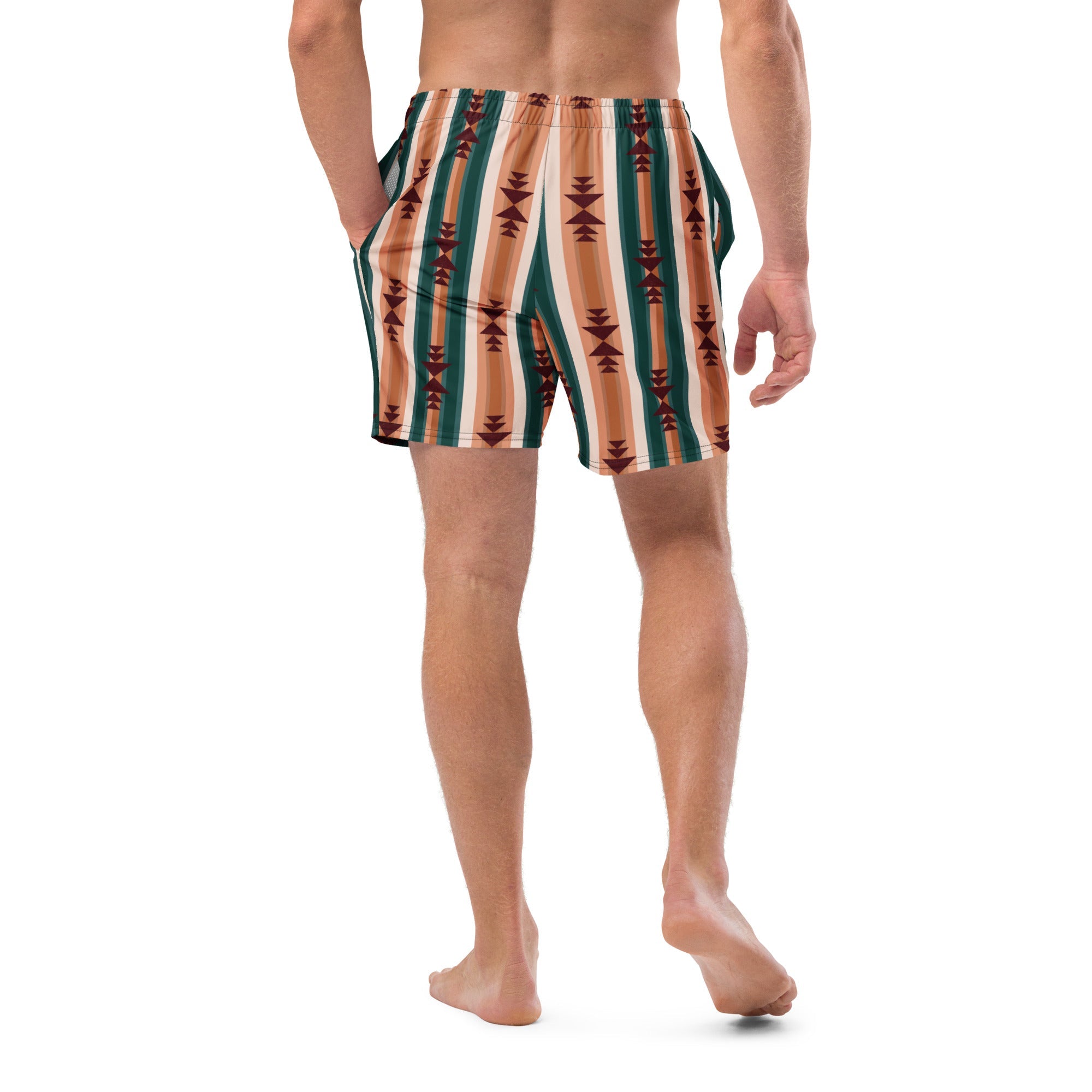 Cocoa Aztec Men's Swim Trunks