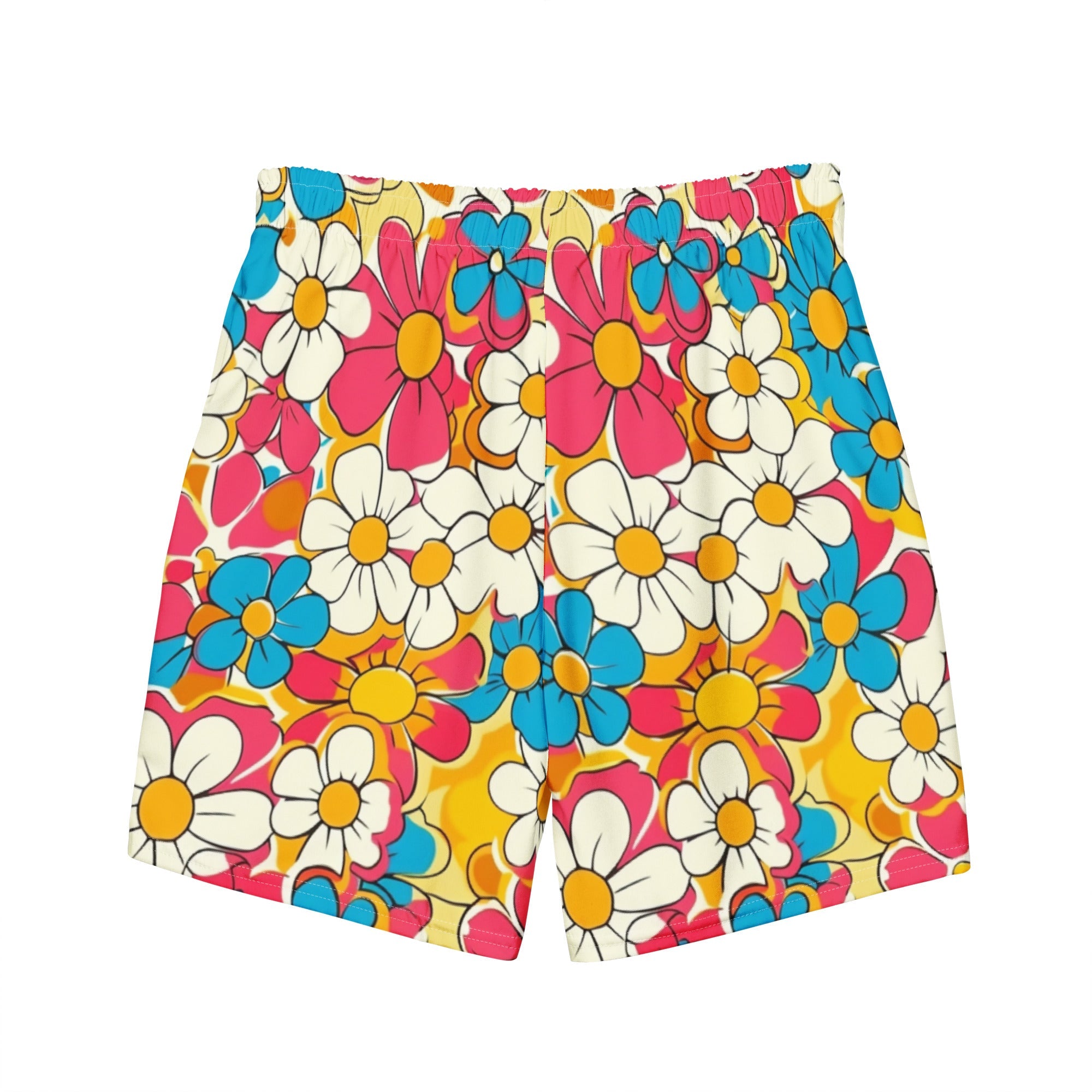 Flower Child Retro Men's Swim Trunks