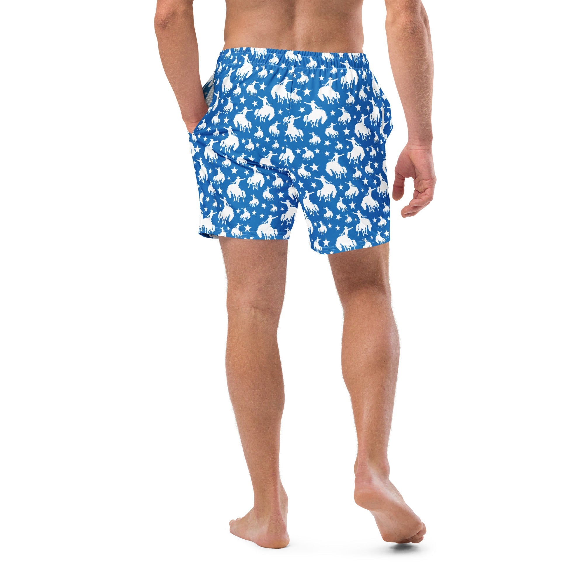Blue Rodeo Cowboy Men's Swim Trunks
