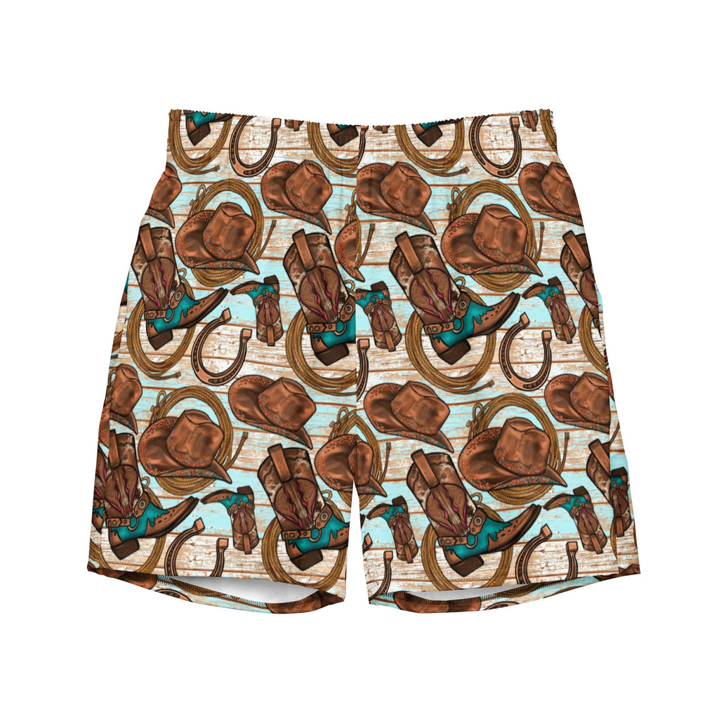 Cowboy Up Men's Swim Trunks