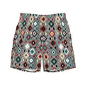 Gray Aztec Men's Swim Trunks