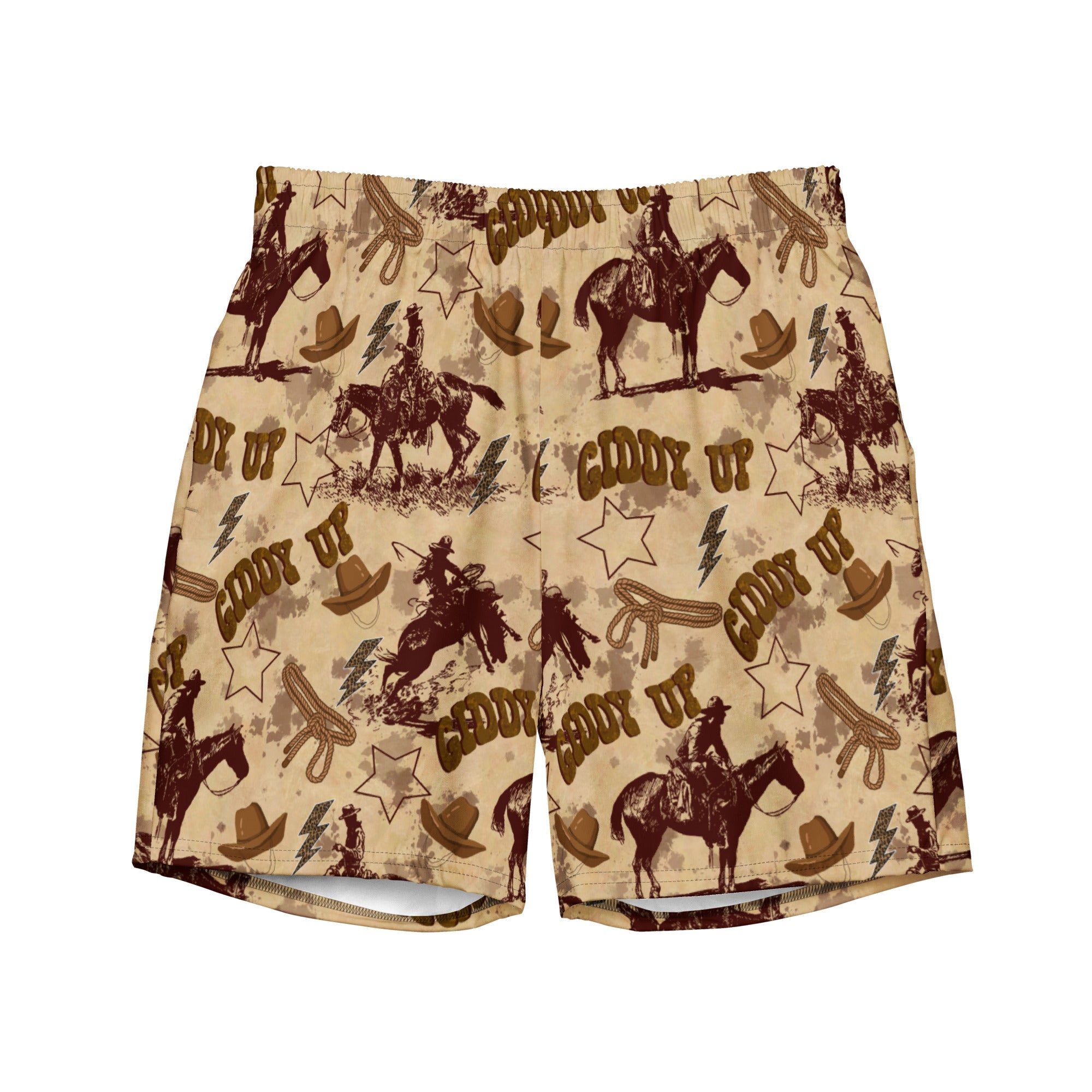 Vintage Western Men's Swim Trunks