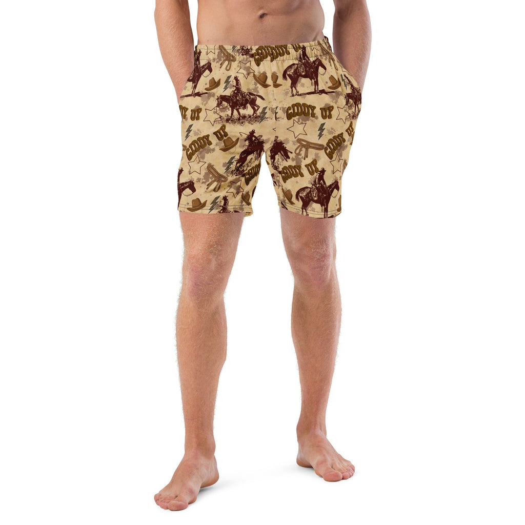 Vintage Western Men's Swim Trunks