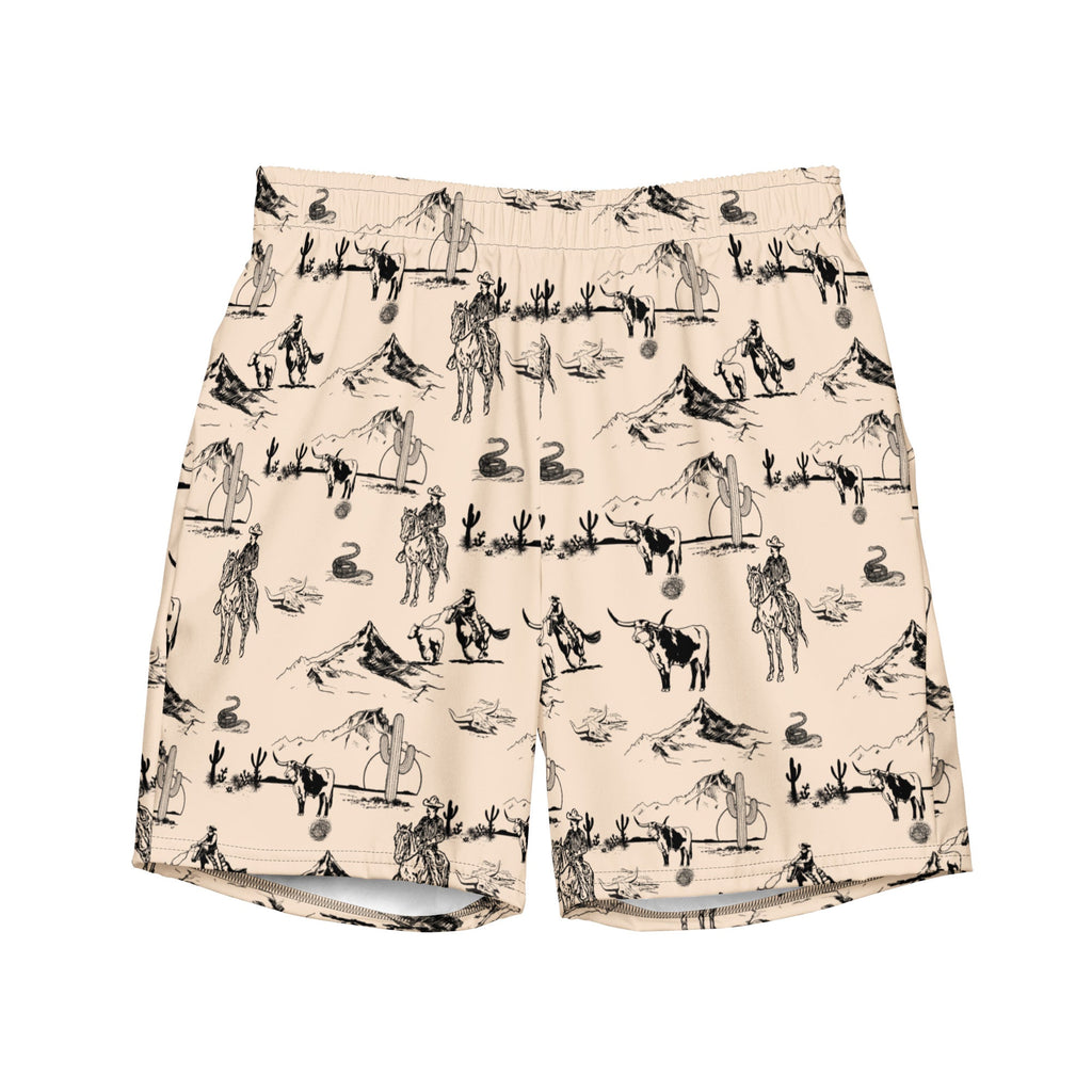 Cowboy Ranch Men's Swim Trunks