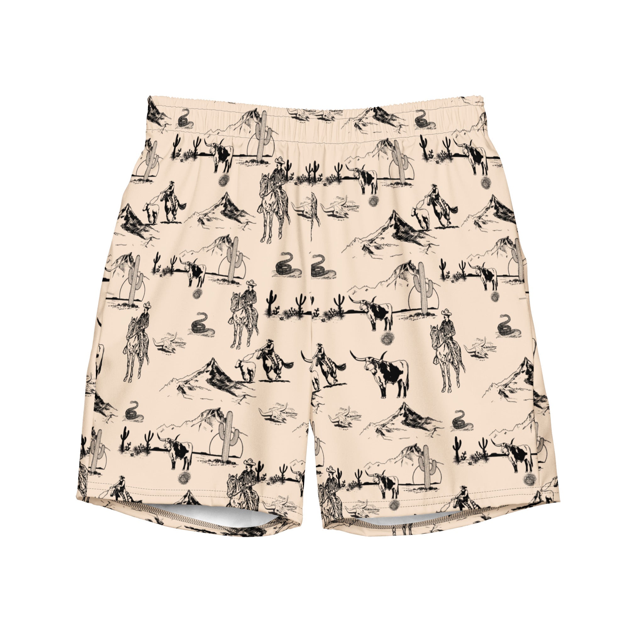 Cowboy Ranch Men's Swim Trunks