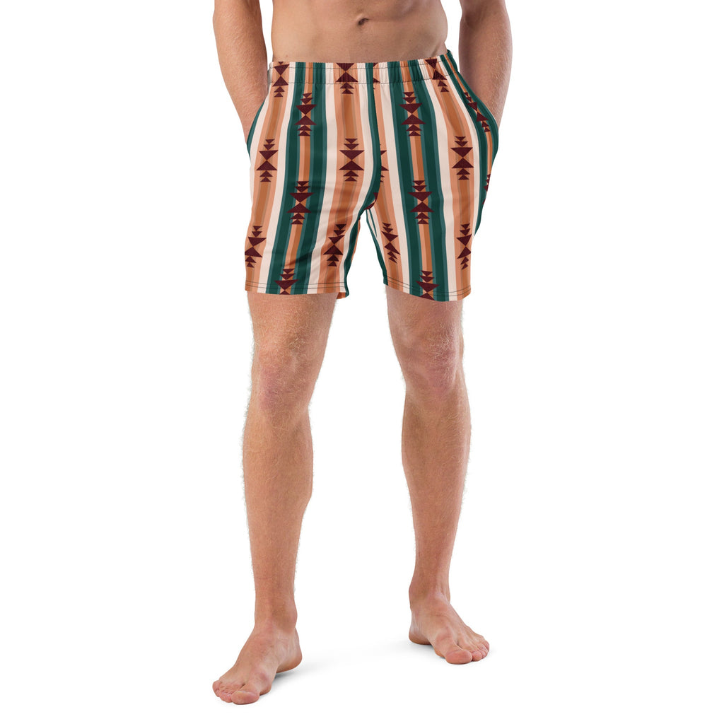 Cocoa Aztec Men's Swim Trunks
