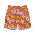 Groovy Floral Men's Swim Trunks