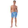 Blue Camo Print Men's Recycled Swim Trunks