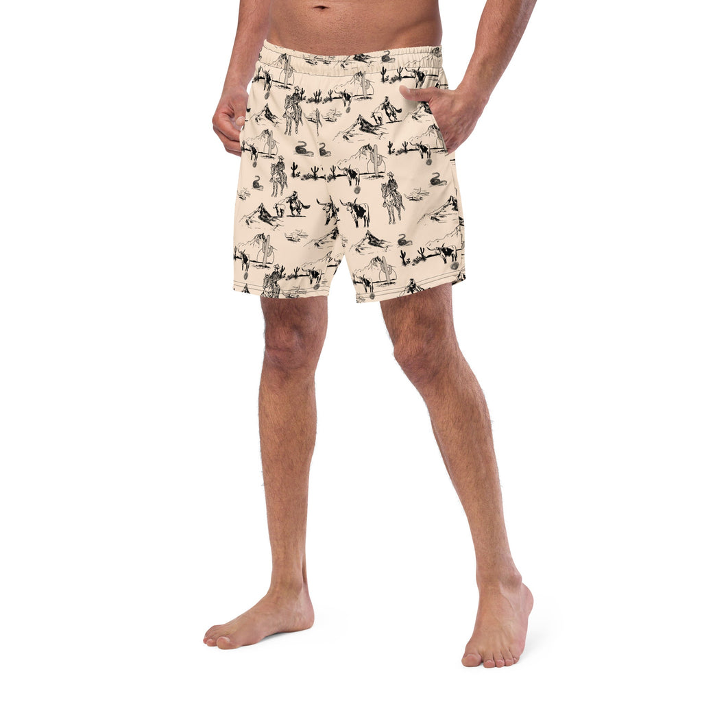 Cowboy Ranch Men's Swim Trunks