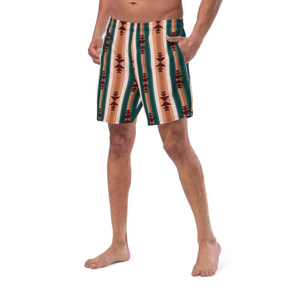 Cocoa Aztec Men's Swim Trunks