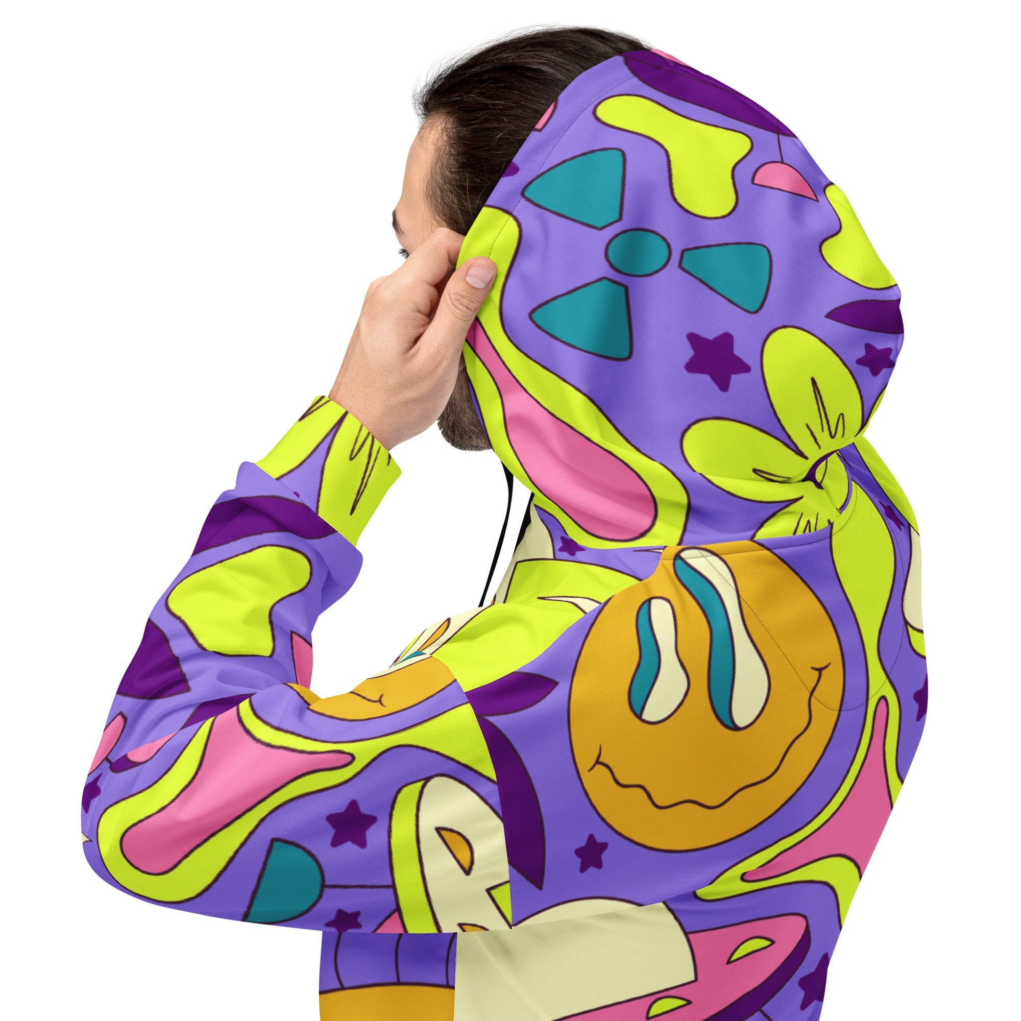 Retro World Trippin Hoodie For EDM Rave Festival Outfit Clothing