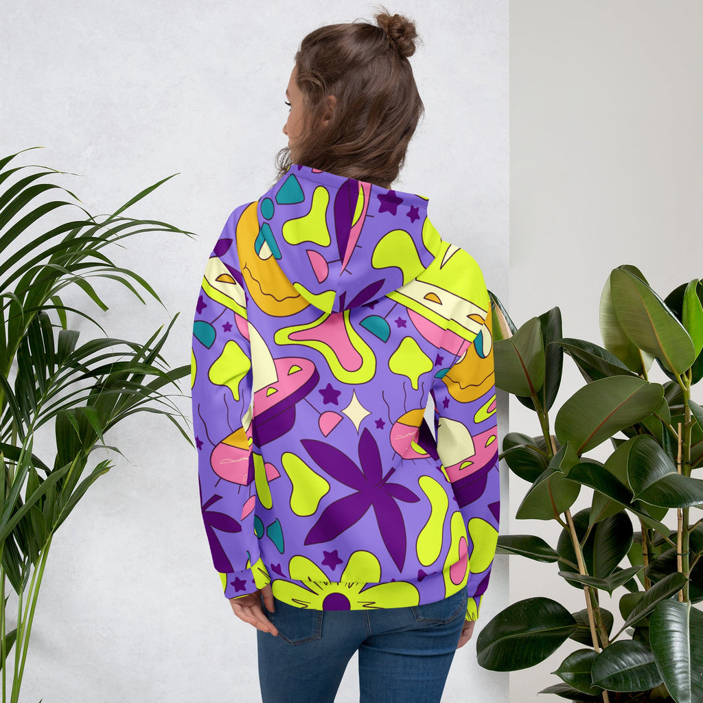 Retro World Trippin Hoodie For EDM Rave Festival Outfit Clothing