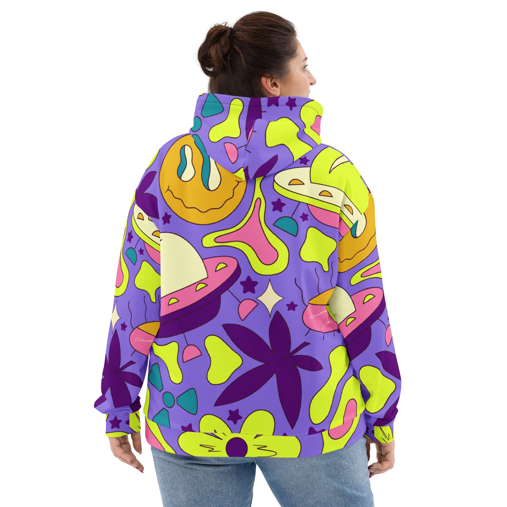 Retro World Trippin Hoodie For EDM Rave Festival Outfit Clothing