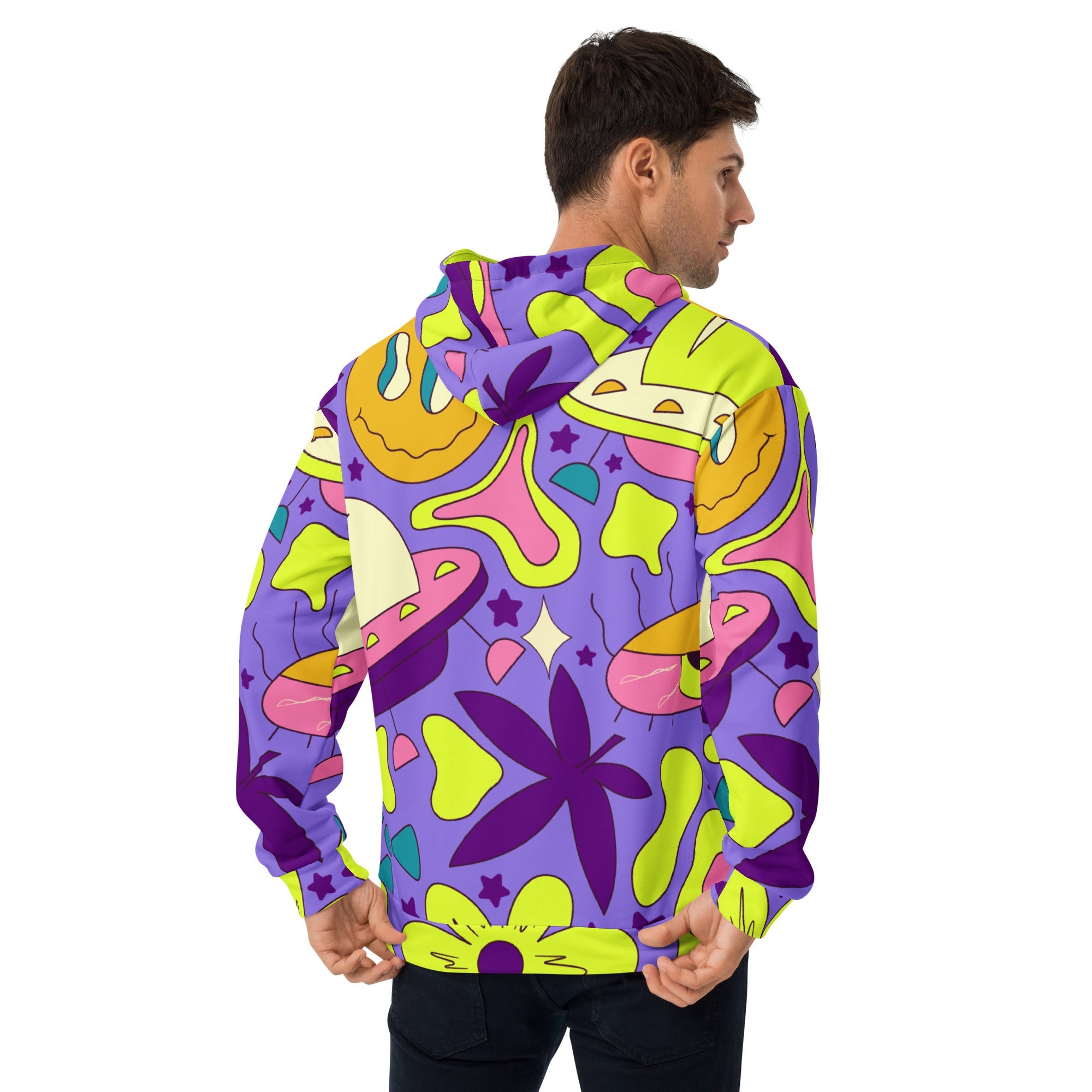 Retro World Trippin Hoodie For EDM Rave Festival Outfit Clothing