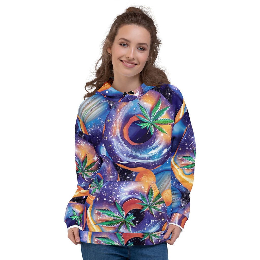 Canna Space Hoodie For EDM Rave Festival Outfit Clothing