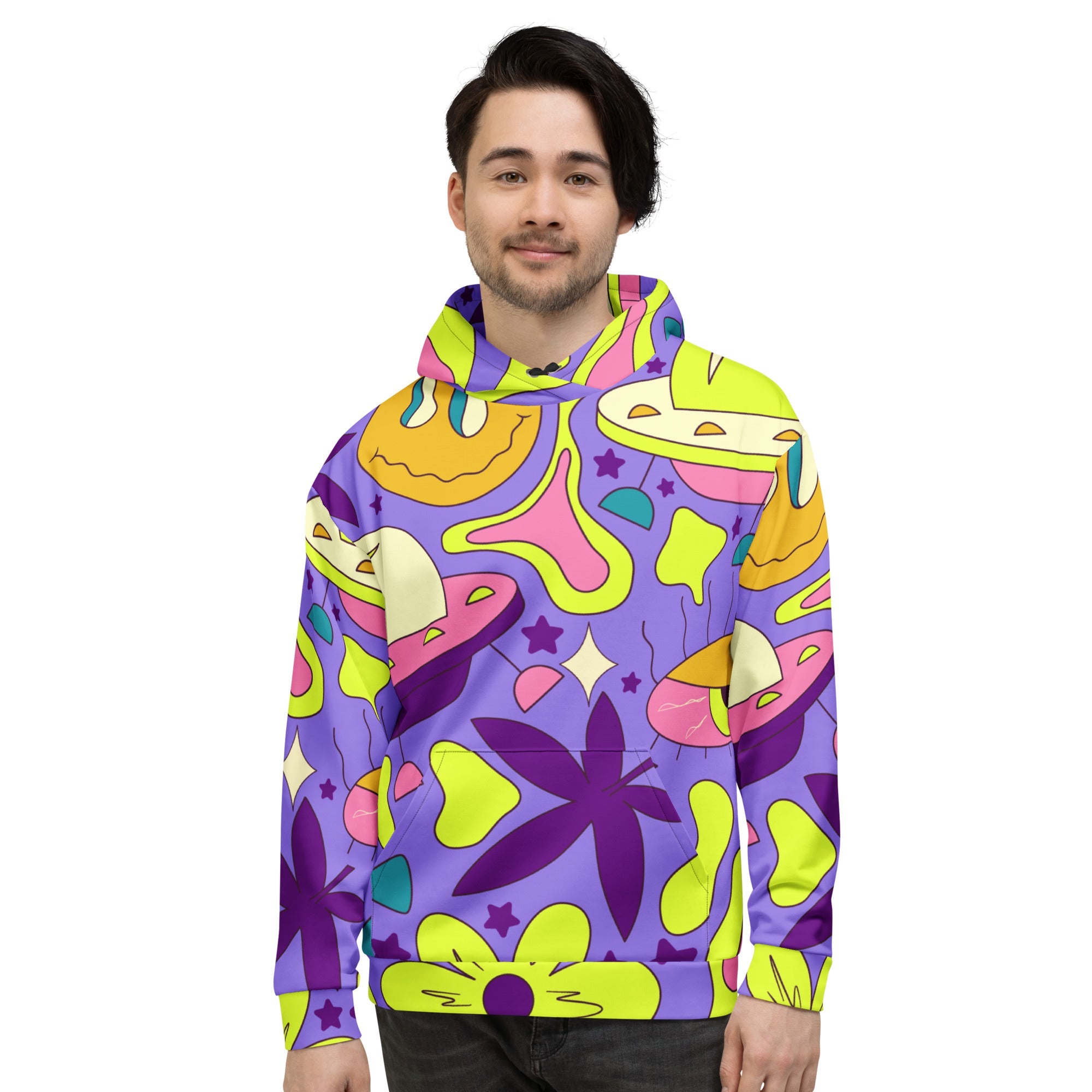 Retro World Trippin Hoodie For EDM Rave Festival Outfit Clothing